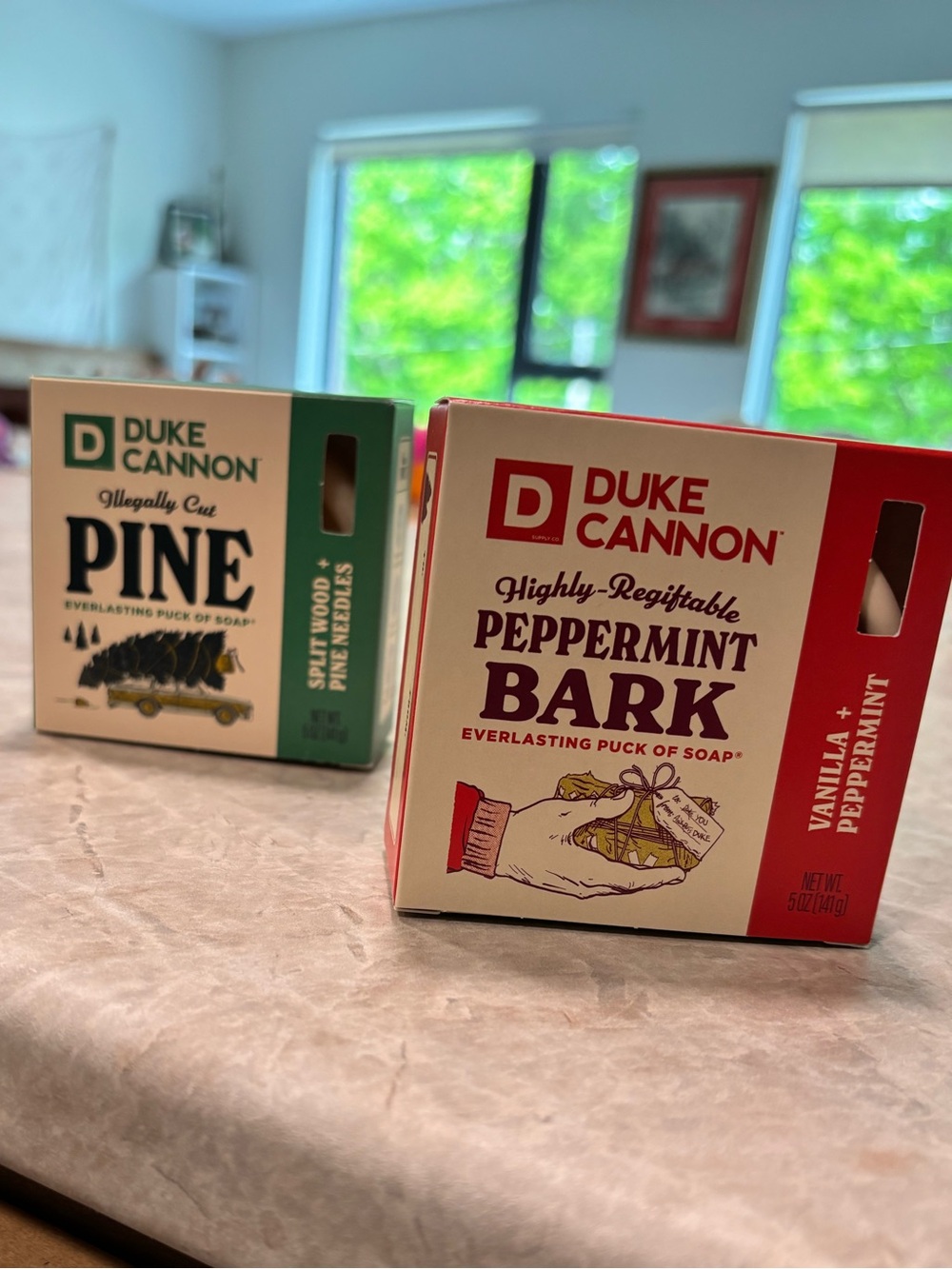 2 Duke Cannon Peppermint Bark & PINE Soap Bar - 2 pack